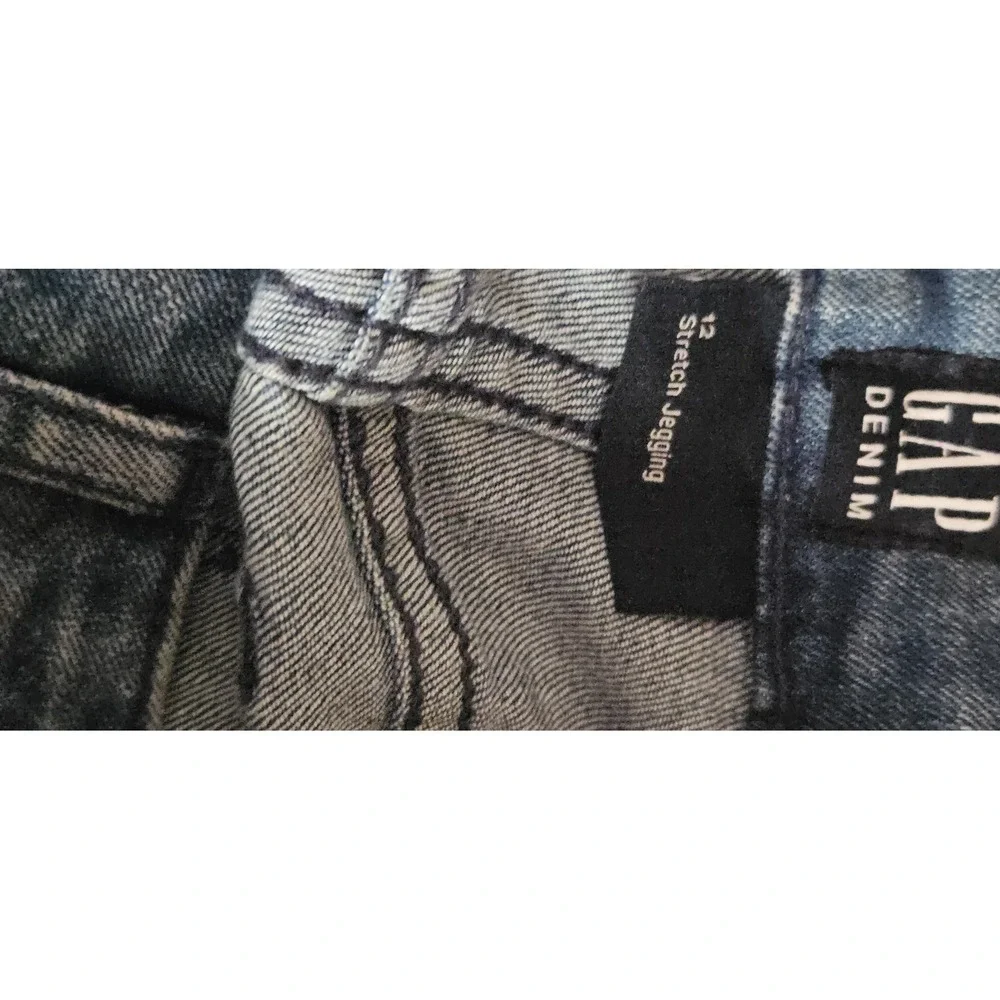 NWT GAP girls 12 High Stretch jegging embroidered hearts‎ Mid Rise skinniest Leg